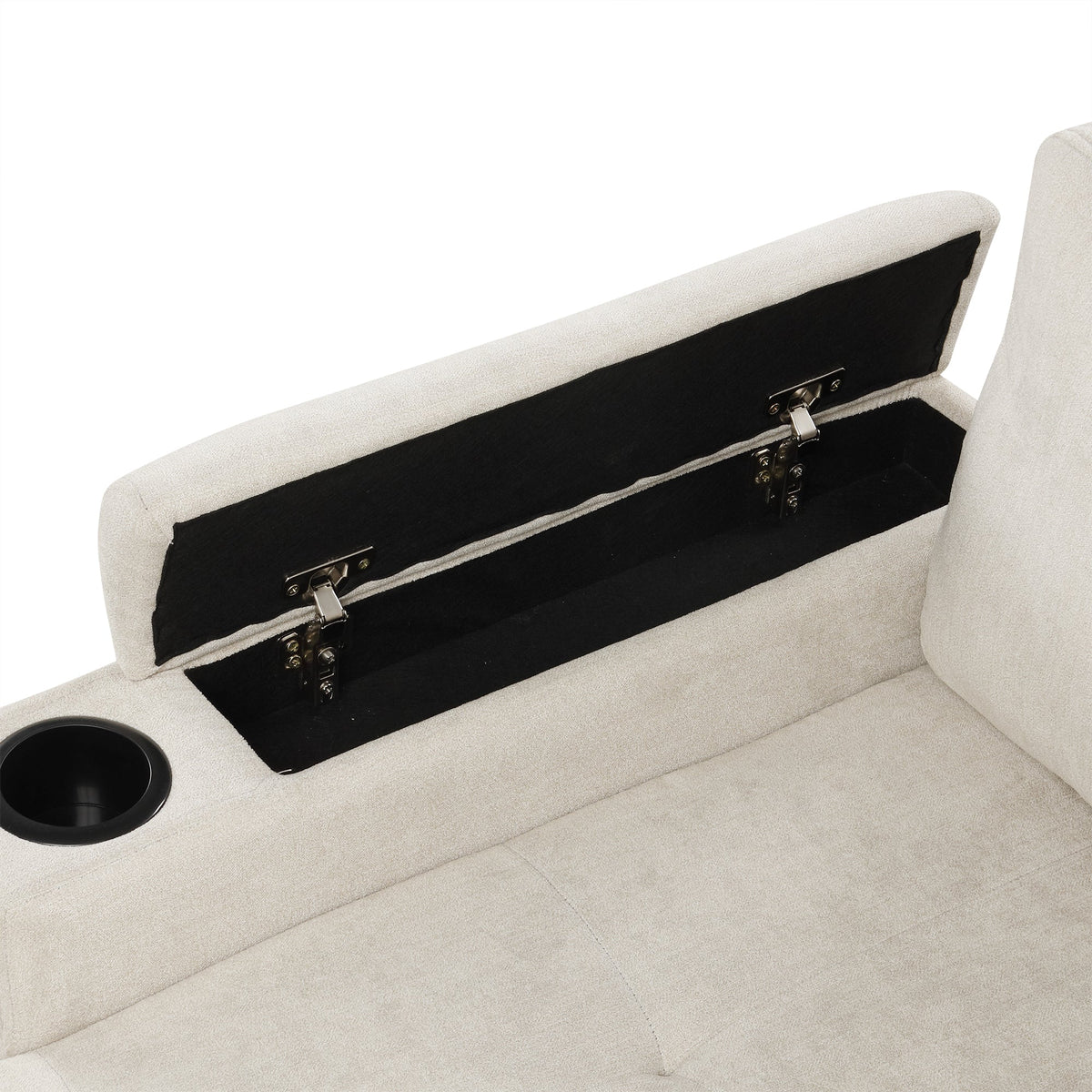 L-Shaped Sofa Couch Convertible Sofa Bed with Storage