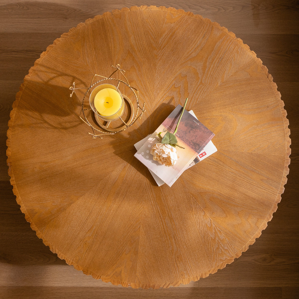 35.4" Round Retro Coffee Table