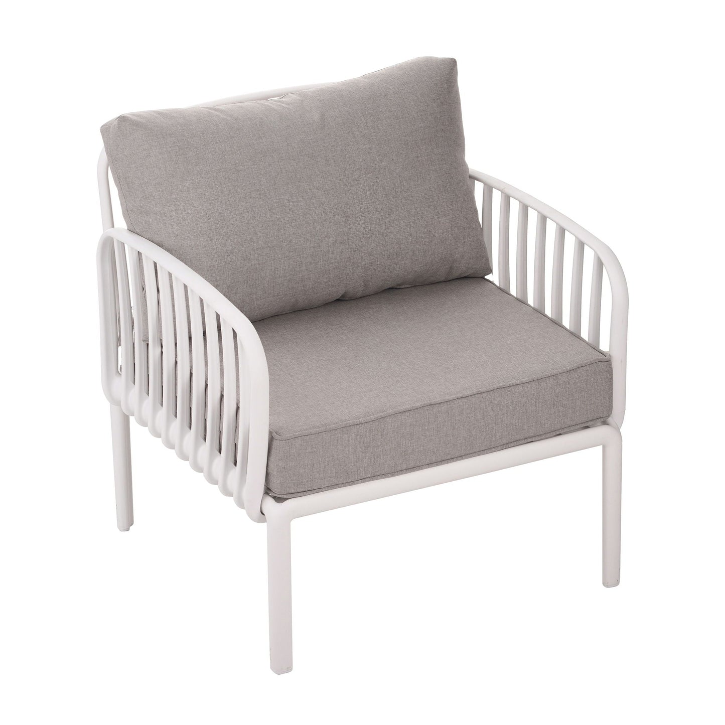 Outdoor Patio Club Chair with Waterproof Thick Cushion