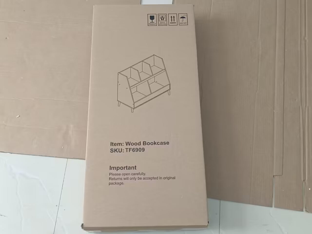 Kids Bookshelf and Toy Organizer