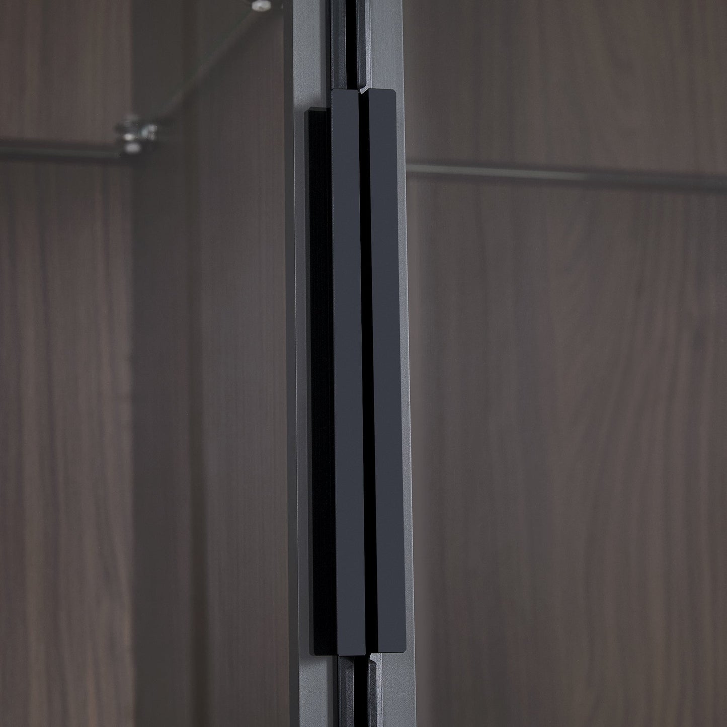 Modern Minimalist 51.2'' Tall Lighted Display Cabinet with Tempered Glass