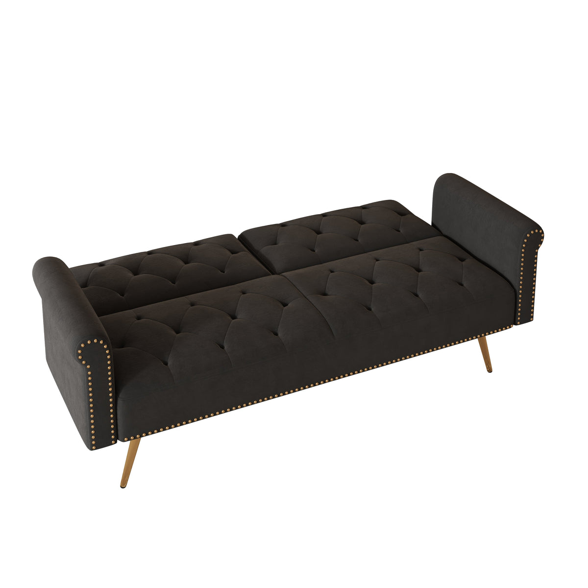 Velvet Sofa Bed - 69.7 Inches