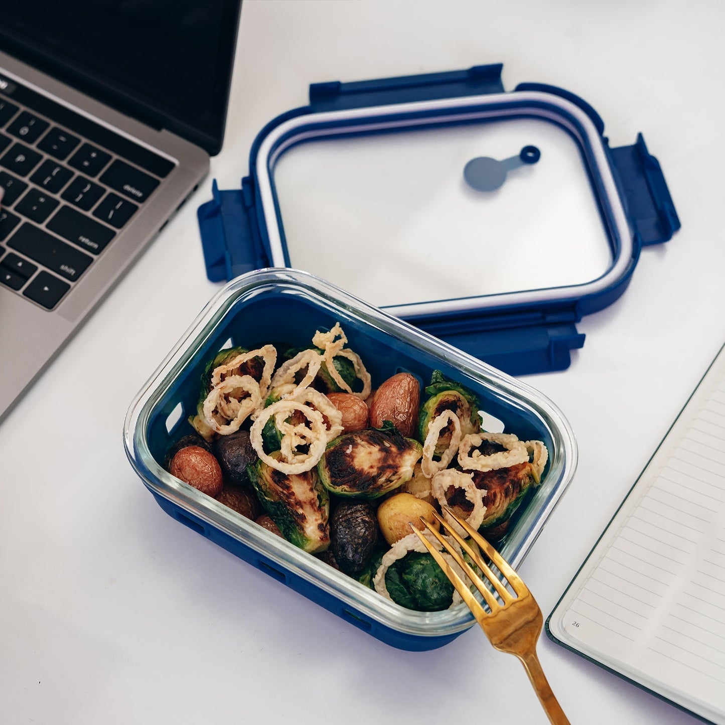 Multicolor Glass Storage Set