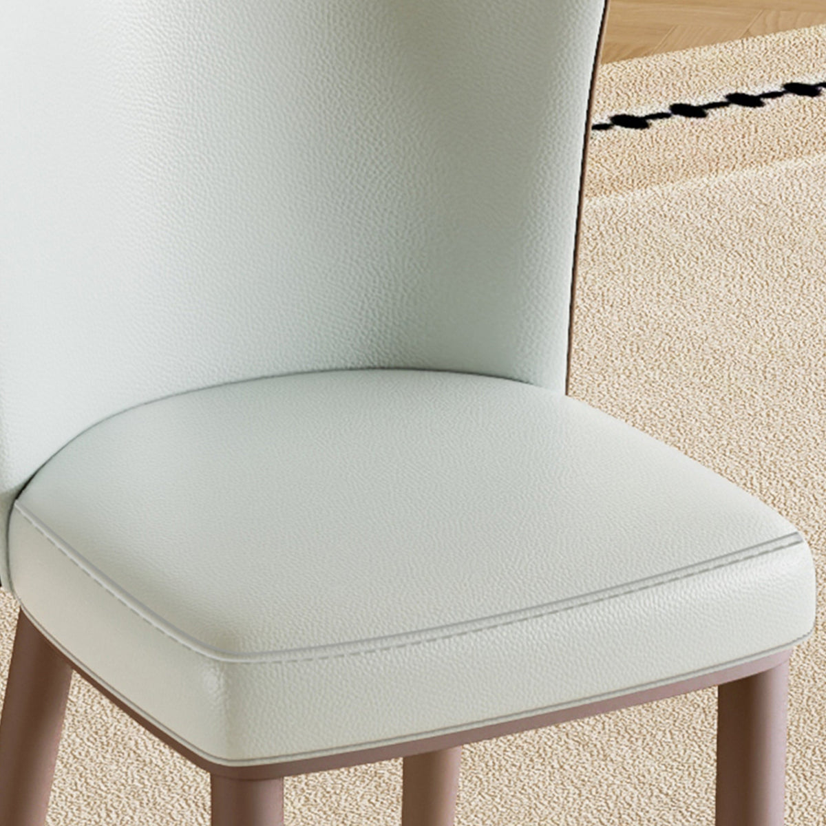 Modern Dining Chair with Carbon Steel Legs – Set of 2
