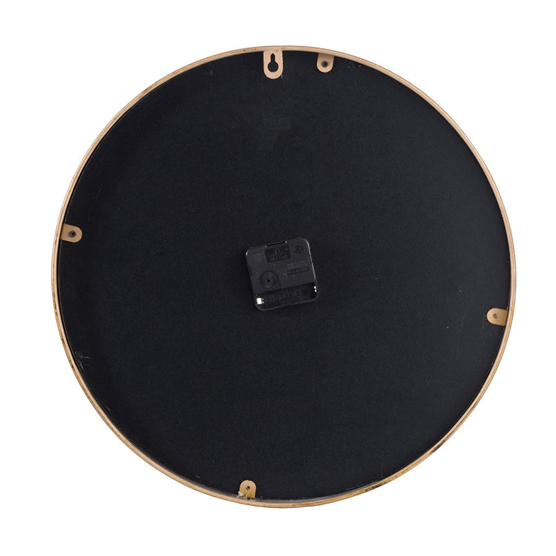 D15.7x2.4' Minimalist Mirrored Clock, Gold