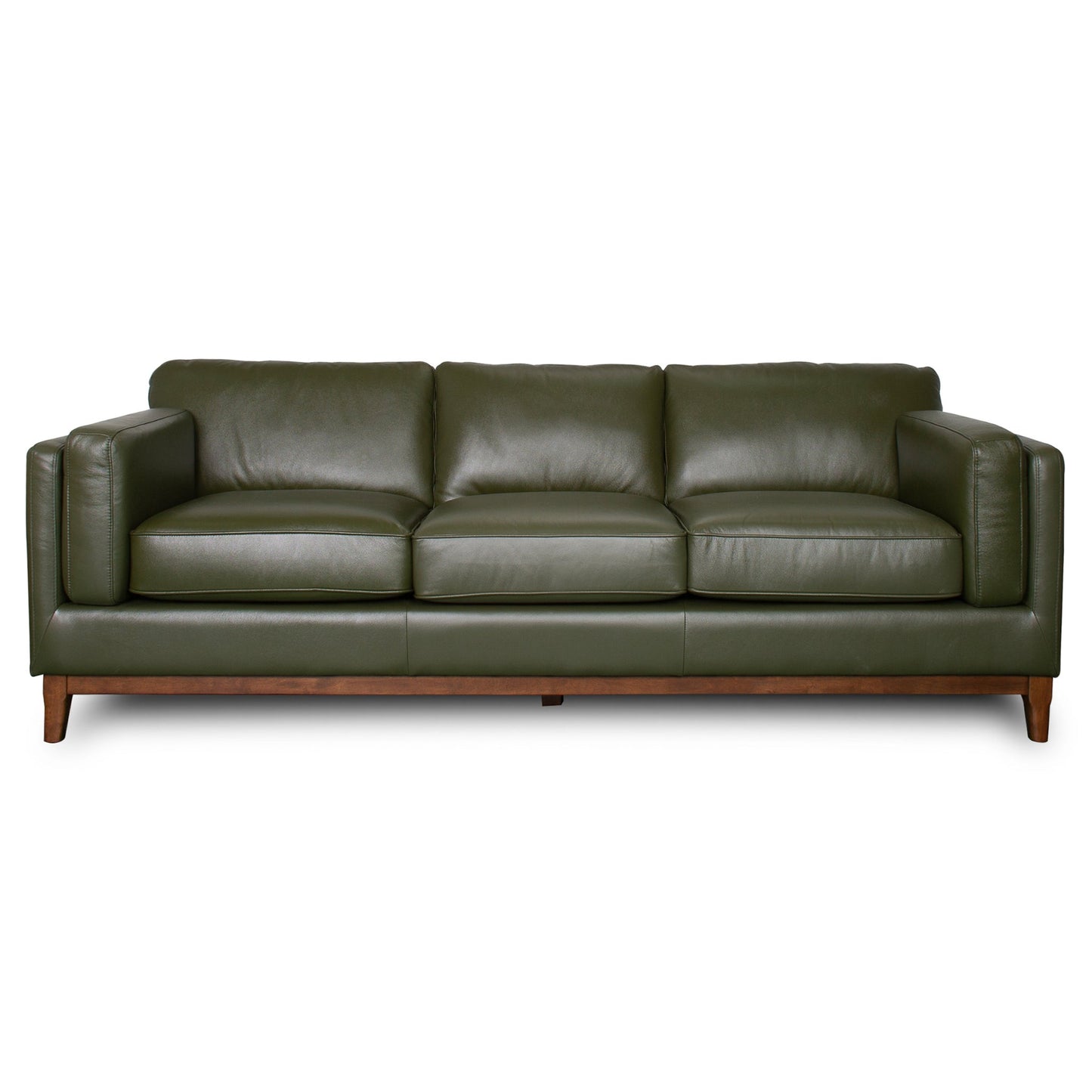 Raleigh Sustainable Wood 3-Seater Top Grain Genuine Leather Sofa