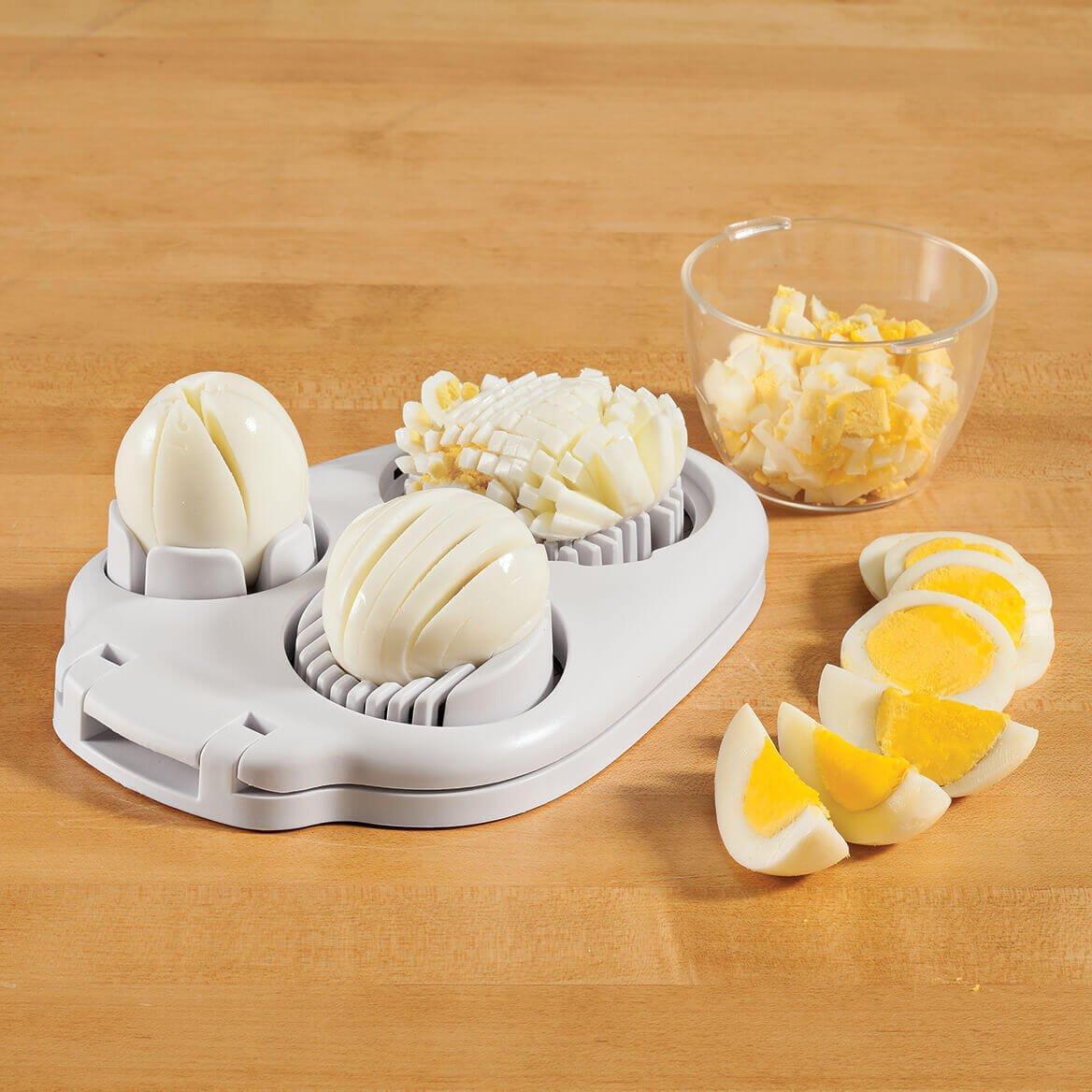 Egg Slicer for Hard Boiled Eggs   3 Slice Modes Handy Heavy Duty