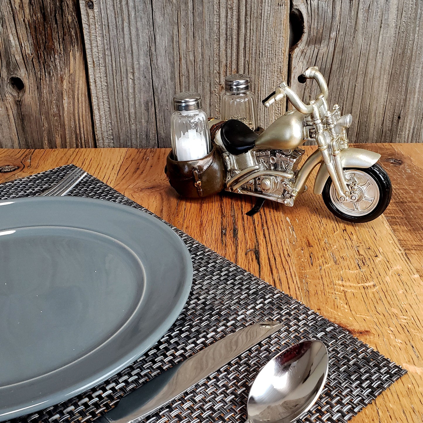 Salt and Pepper Shakers-Motorcycle