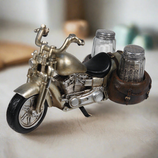 Salt and Pepper Shakers-Motorcycle