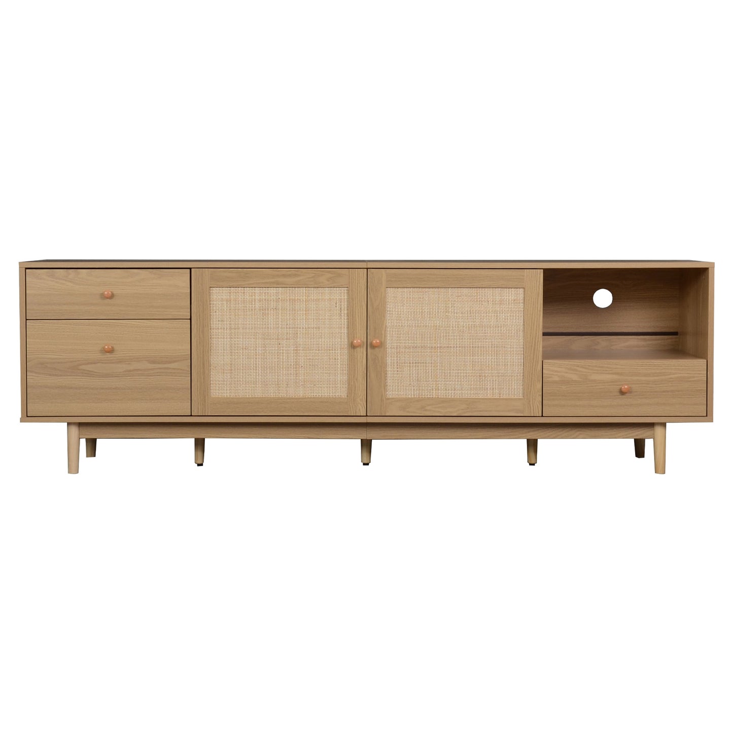 Boho TV Stand for 65, 75, 85 Inch TV