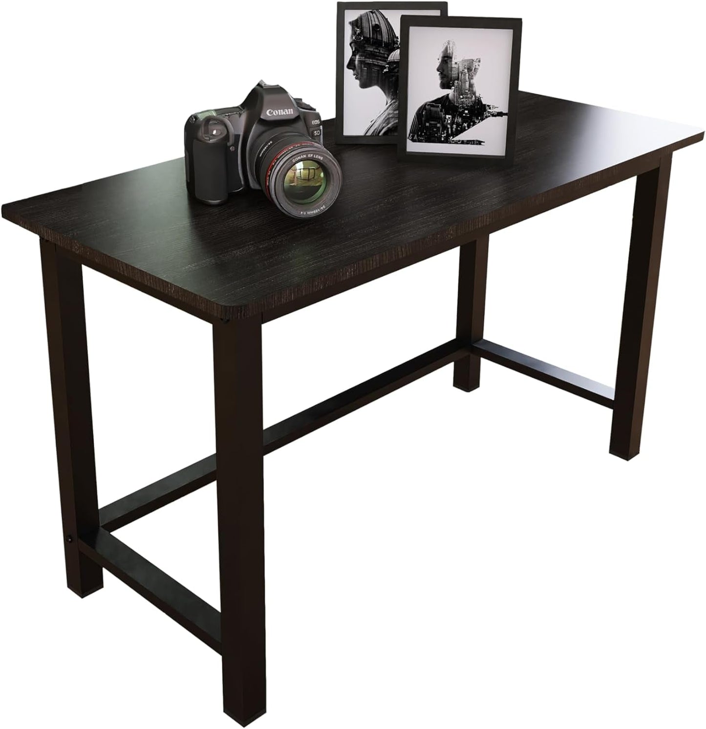51 Inch Black Steel Computer Desk Heavy Duty 770 Lb