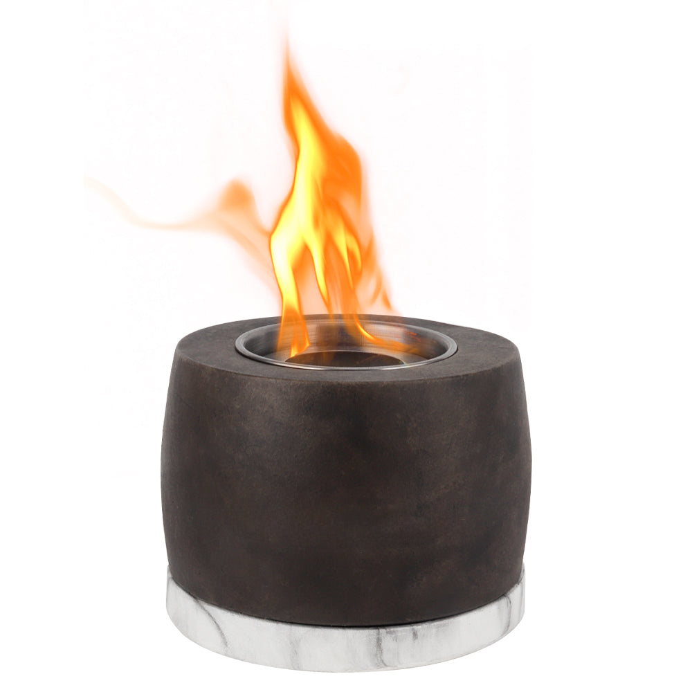 Black Graphite Color Cement Concrete Portable Fireplace