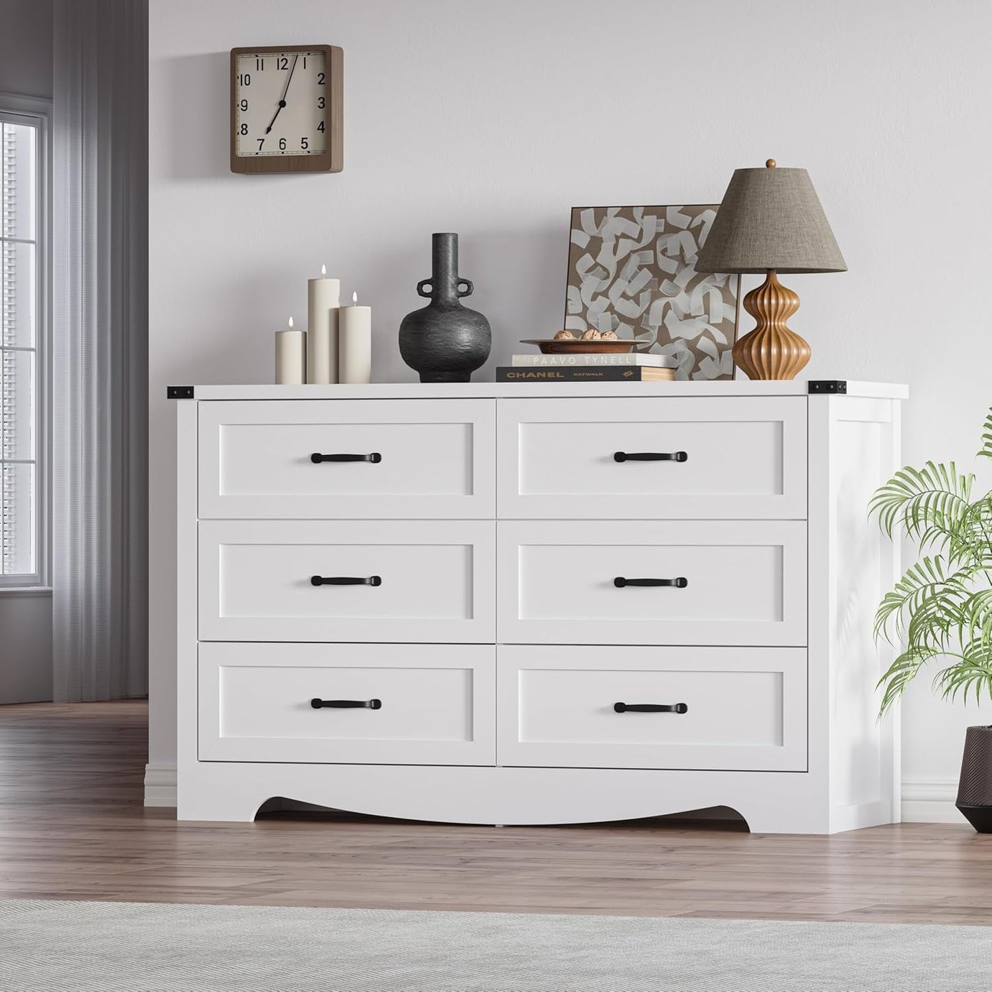 Six Drawer Dresser FortySevenInch Television Console
