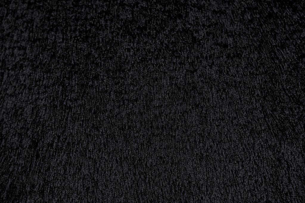 5' X 8' Blue And Black Shag Tufted Handmade Area Rug