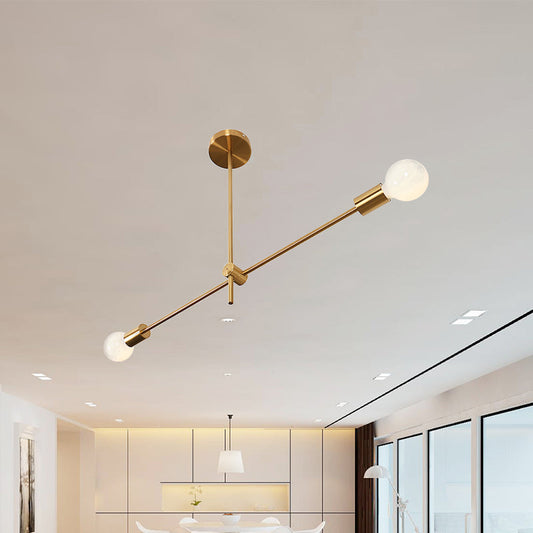 Sophia's Modern Brass Chandelier - Timeless Elegance