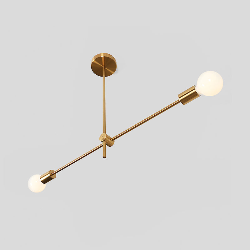 Sophia's Modern Brass Chandelier - Timeless Elegance