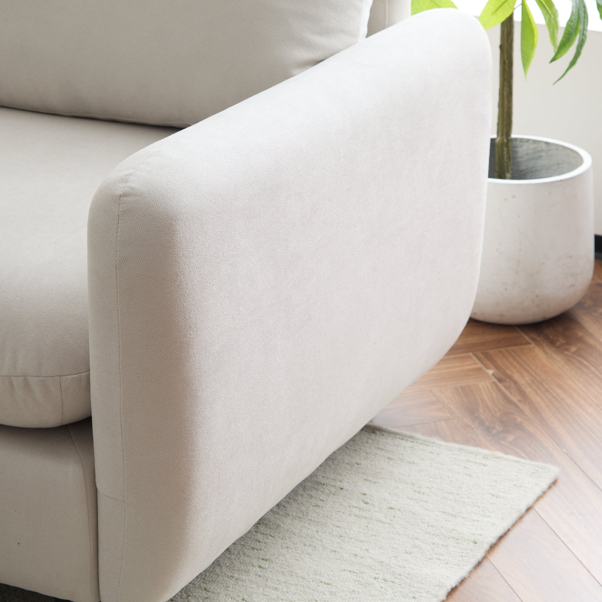 99 in. 4-Piece L Shaped Modular Free Combination Sectional Sofa