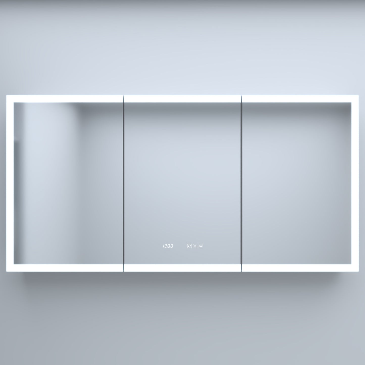 60 Inch W x 30 Inch H Rectangular LED Bathroom Mirror