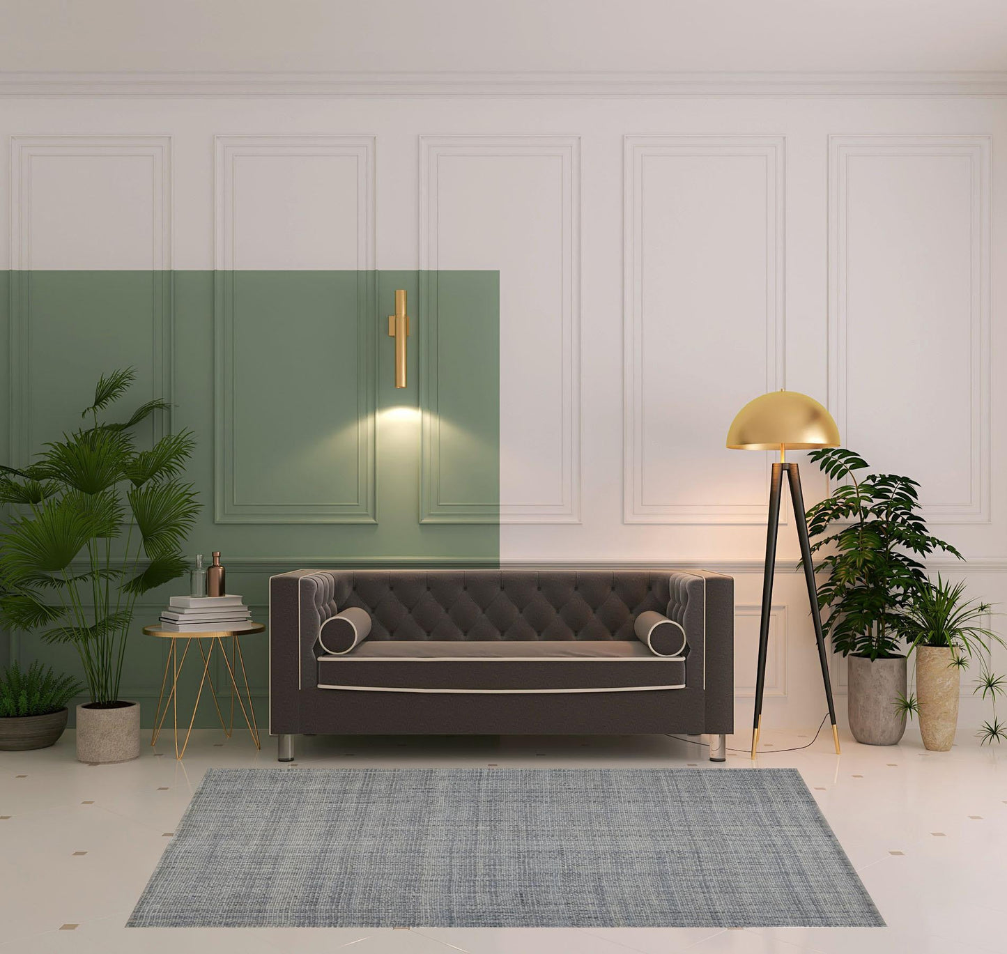 9' X 12' Brown Hand Woven Area Rug