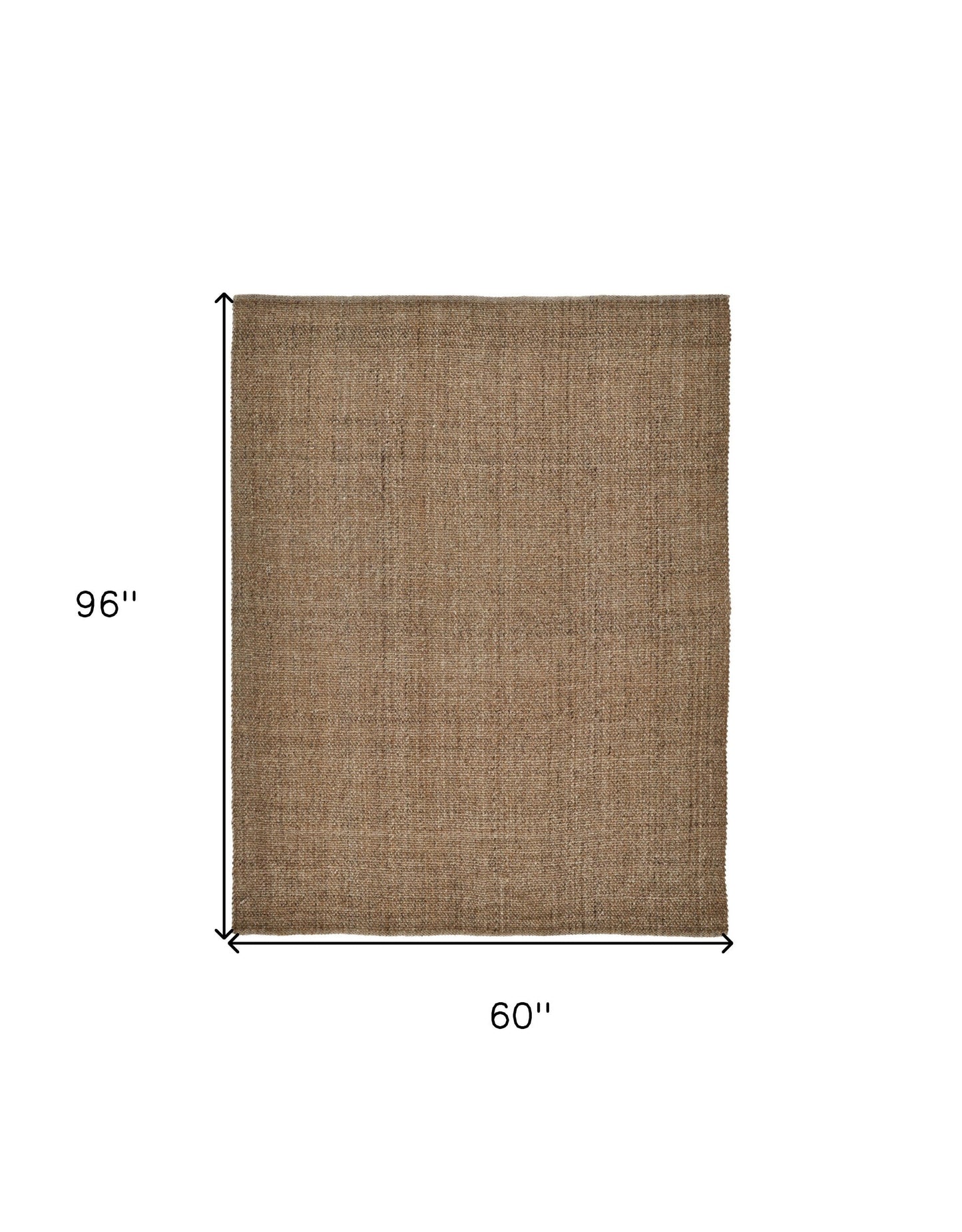 9' X 12' Brown Hand Woven Area Rug