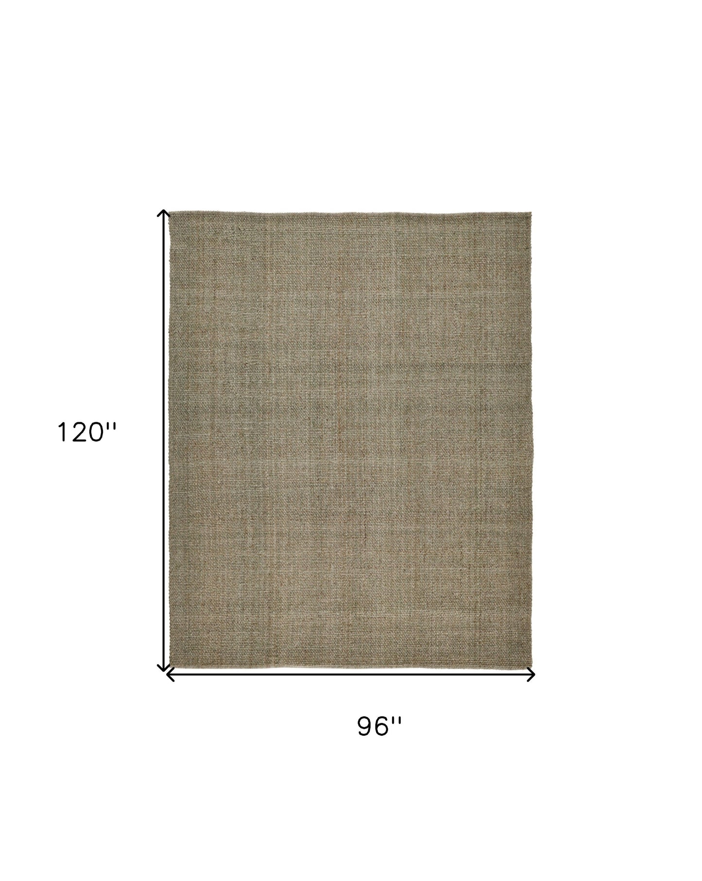 9' X 12' Brown Hand Woven Area Rug