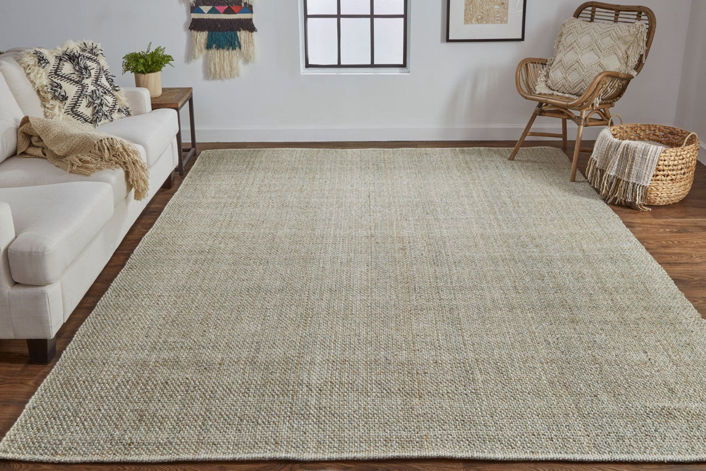 9' X 12' Brown Hand Woven Area Rug