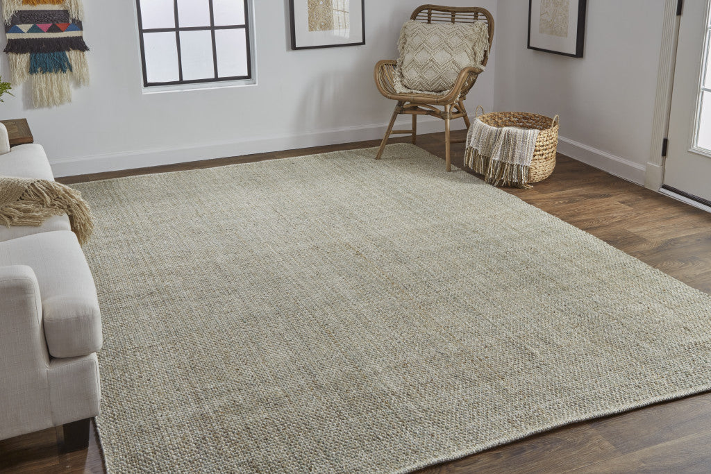 9' X 12' Brown Hand Woven Area Rug