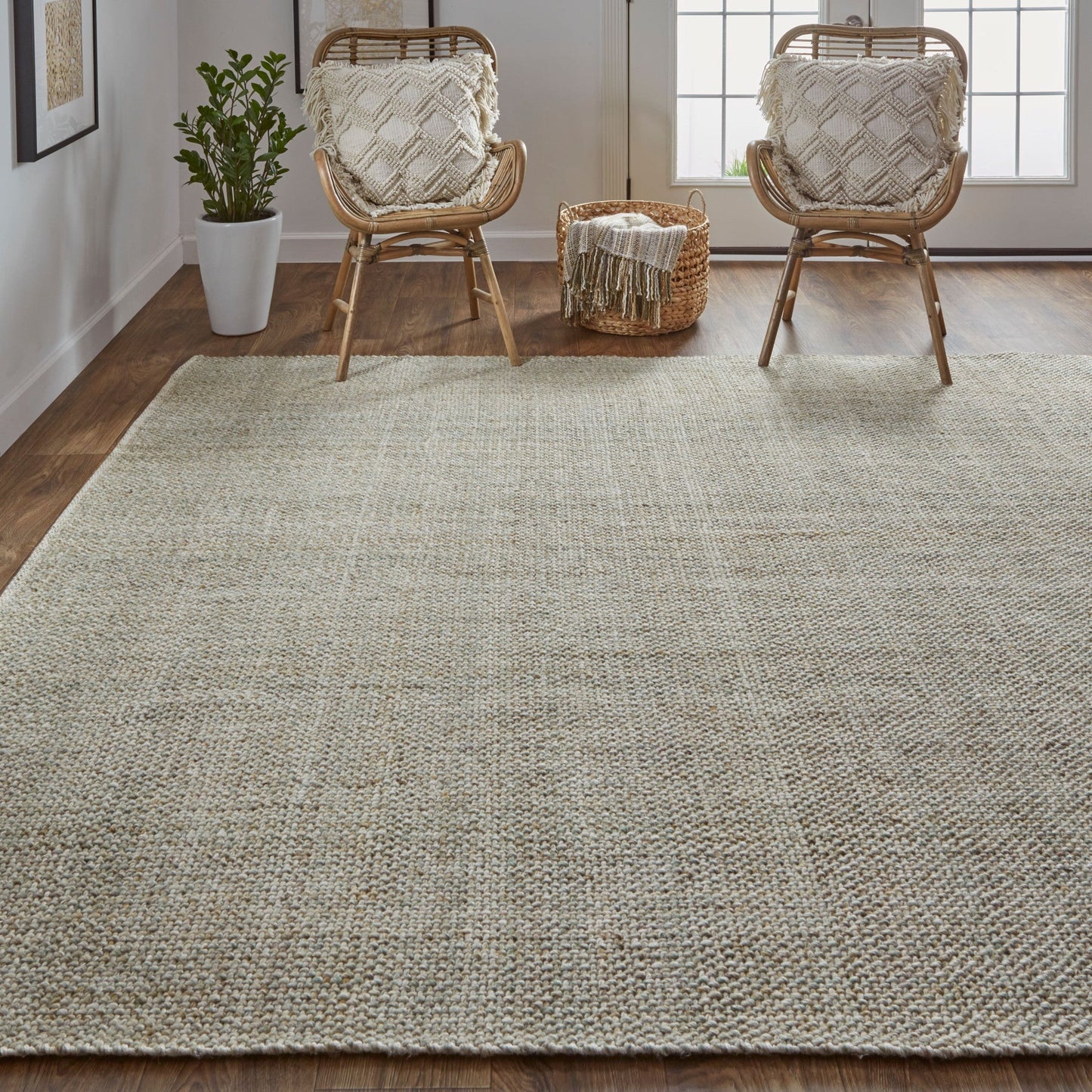9' X 12' Brown Hand Woven Area Rug
