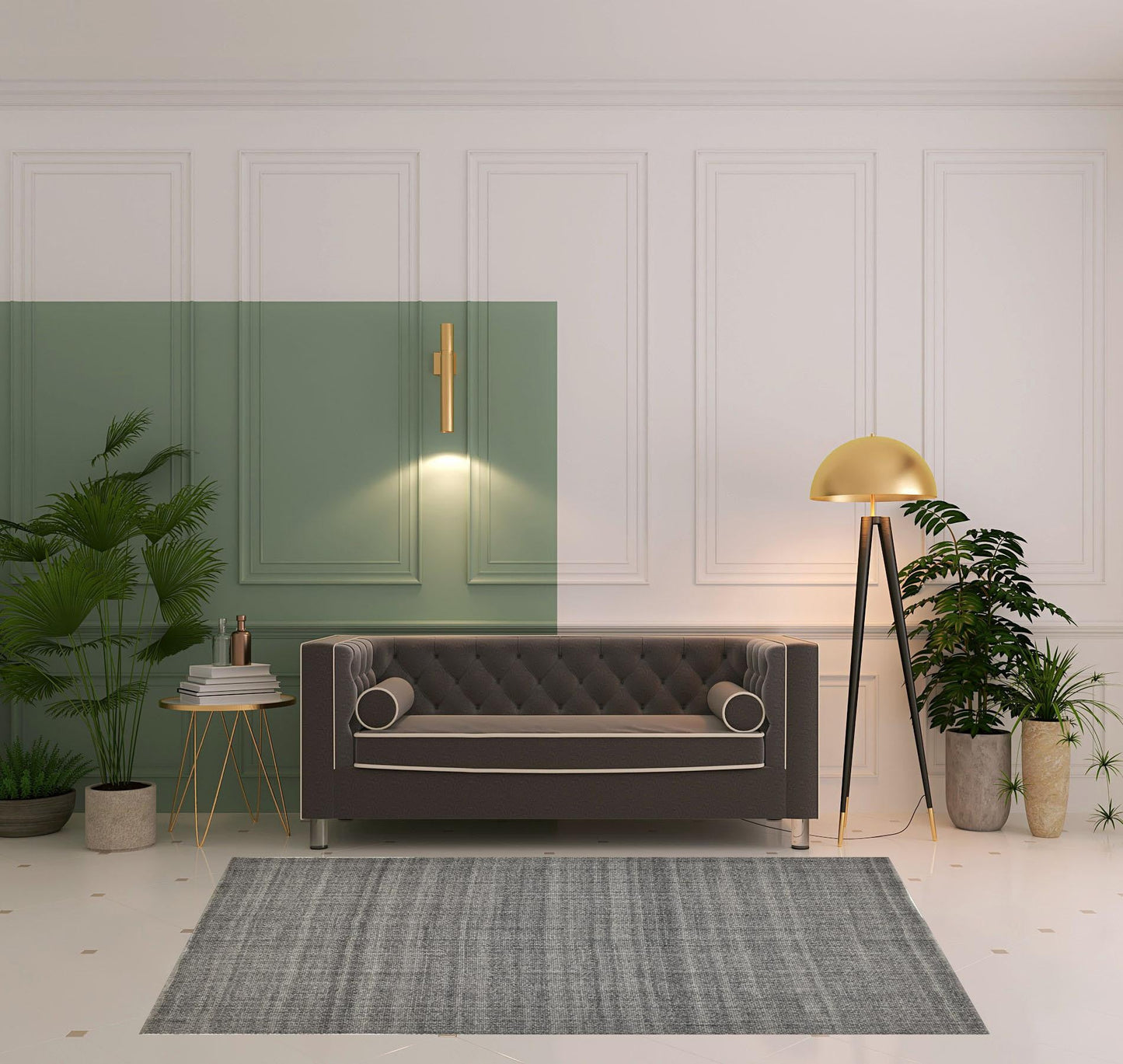 9' X 12' Brown Hand Woven Area Rug