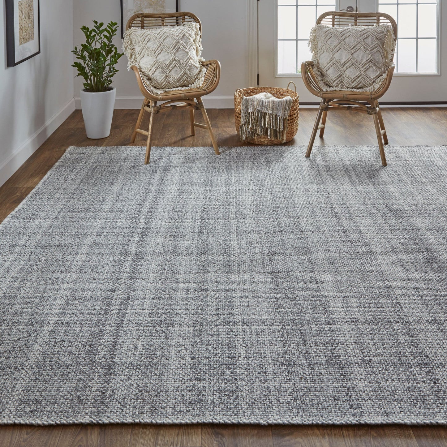 9' X 12' Brown Hand Woven Area Rug