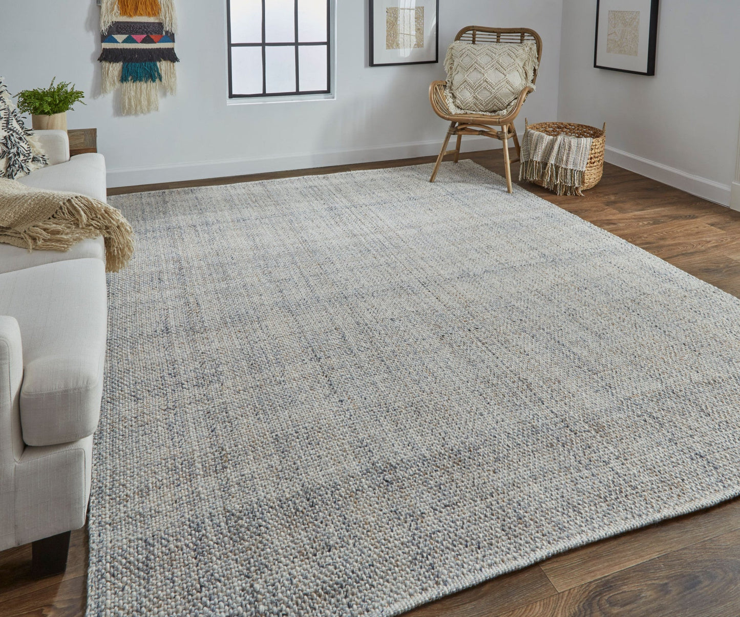 9' X 12' Brown Hand Woven Area Rug