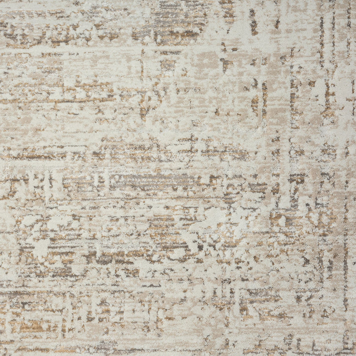 4' X 6' Beige Abstract Distressed Area Rug