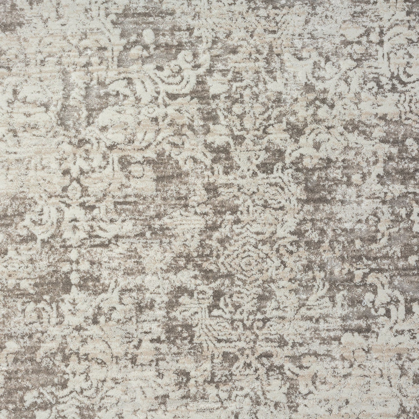 4' X 6' Gray Abstract Distressed Area Rug