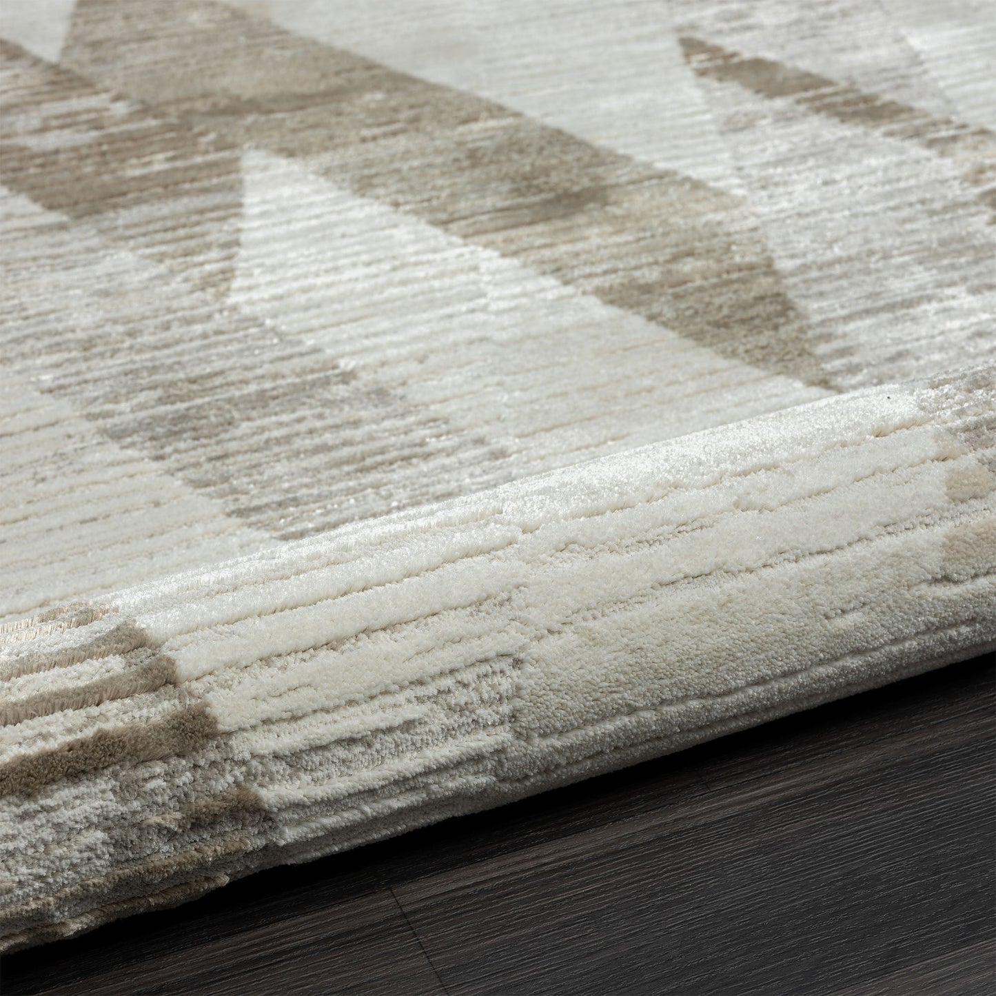 2' X 8' Gray Geometric Runner Rug