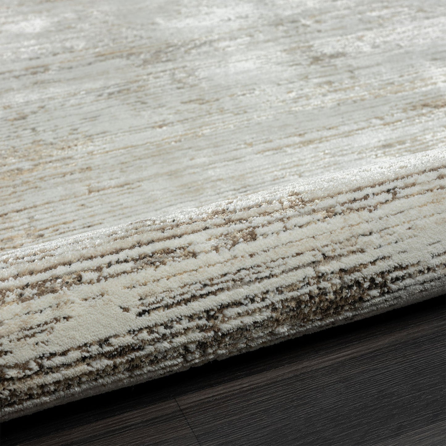 4' X 6' Gray Abstract Distressed Area Rug