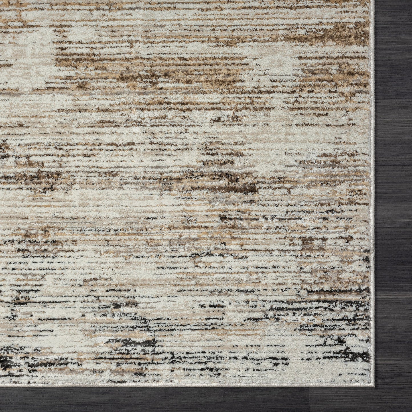 4' X 6' Gray Abstract Distressed Area Rug