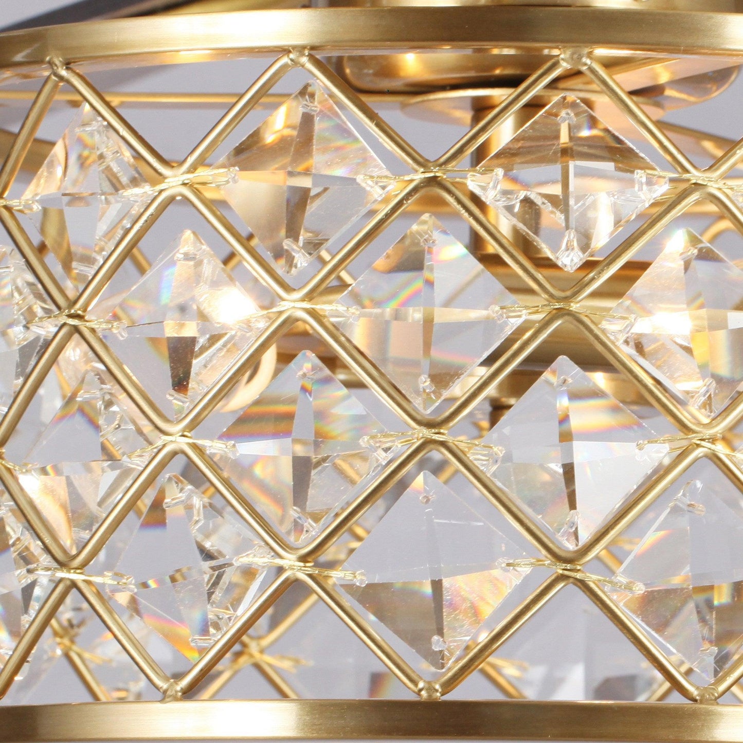 52" Golden Industrial Ceiling Fan