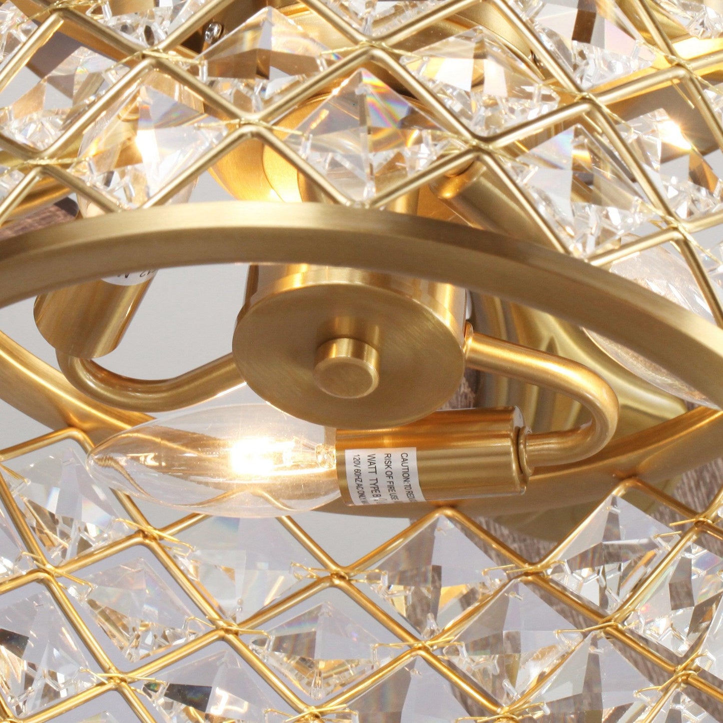 52" Golden Industrial Ceiling Fan