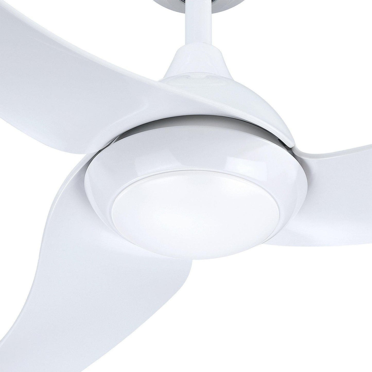 52" Industrial DC Motor Downrod Mount Reversible Ceiling Fan with LED Lighting and Remote Control