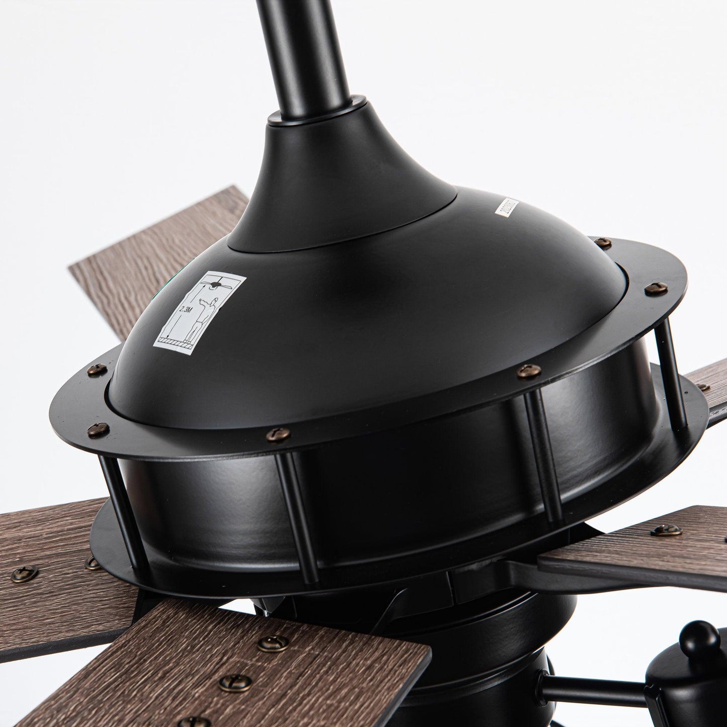 52" Kashmir Traditional Downrod Mount Reversible Ceiling Fan with Lighting and Remote Control