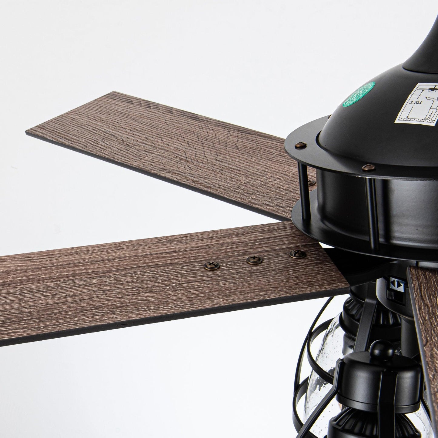 52" Kashmir Traditional Downrod Mount Reversible Ceiling Fan with Lighting and Remote Control