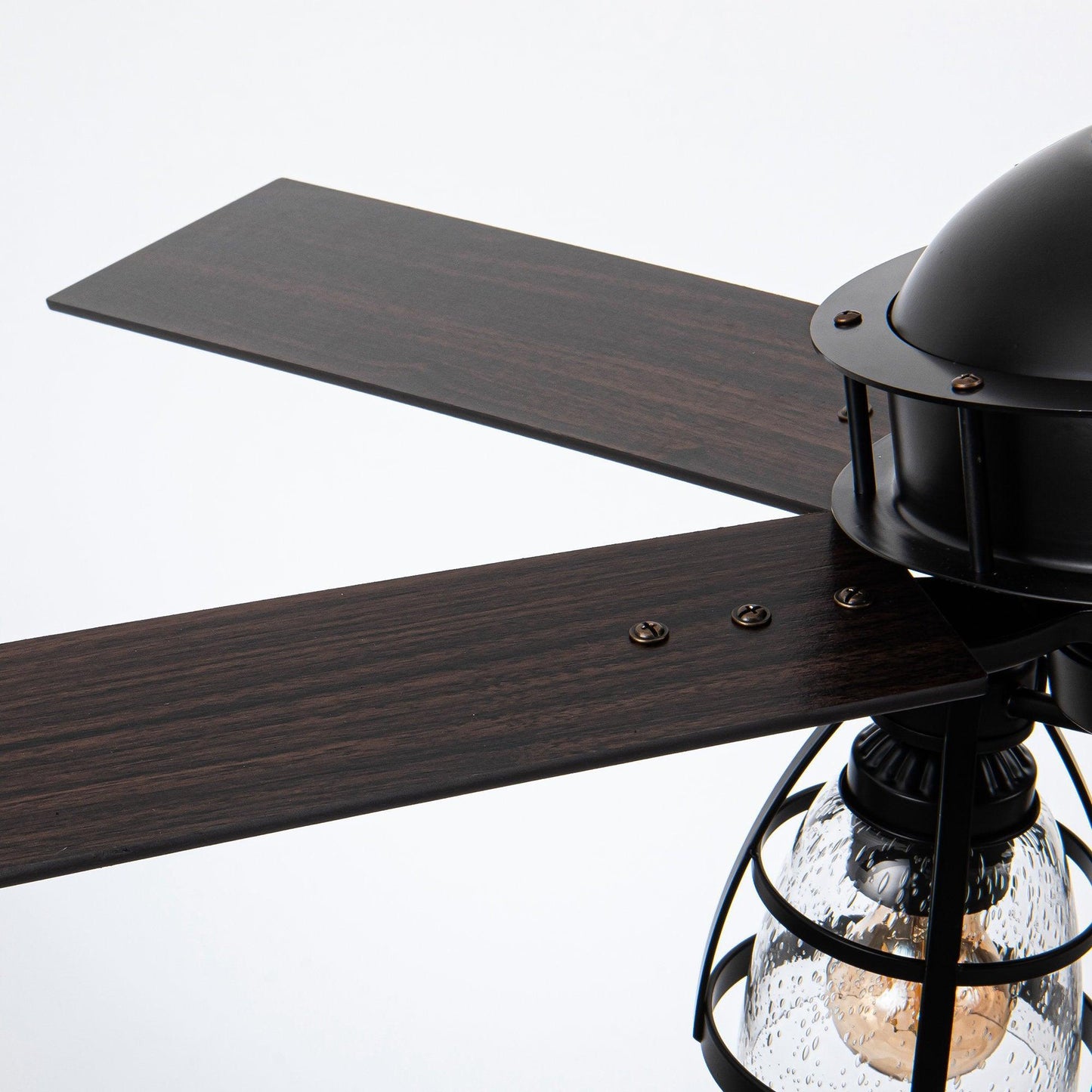 52" Kashmir Traditional Downrod Mount Reversible Ceiling Fan with Lighting and Remote Control