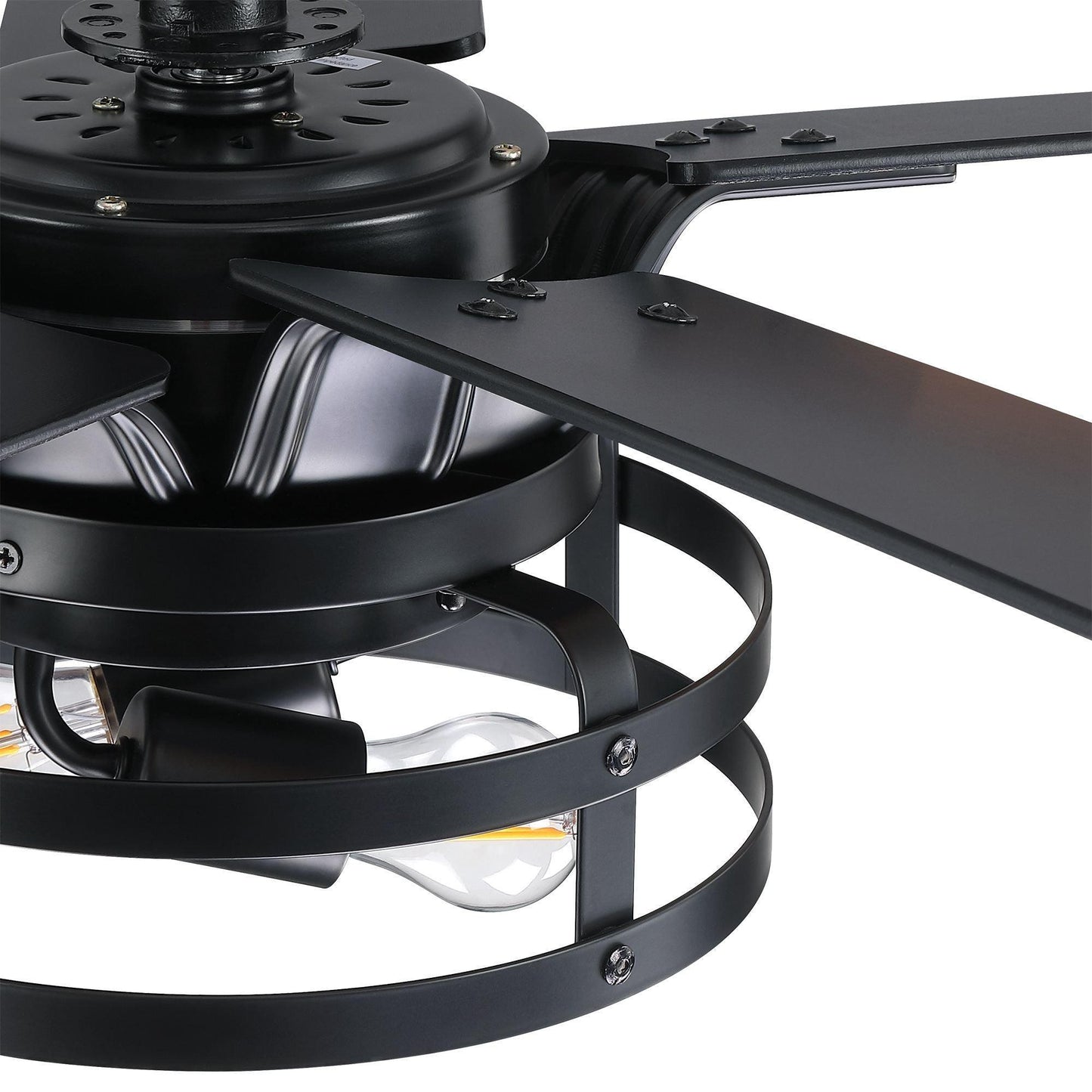 52" Industrial Reversible 5 Blade Led Ceiling Fan