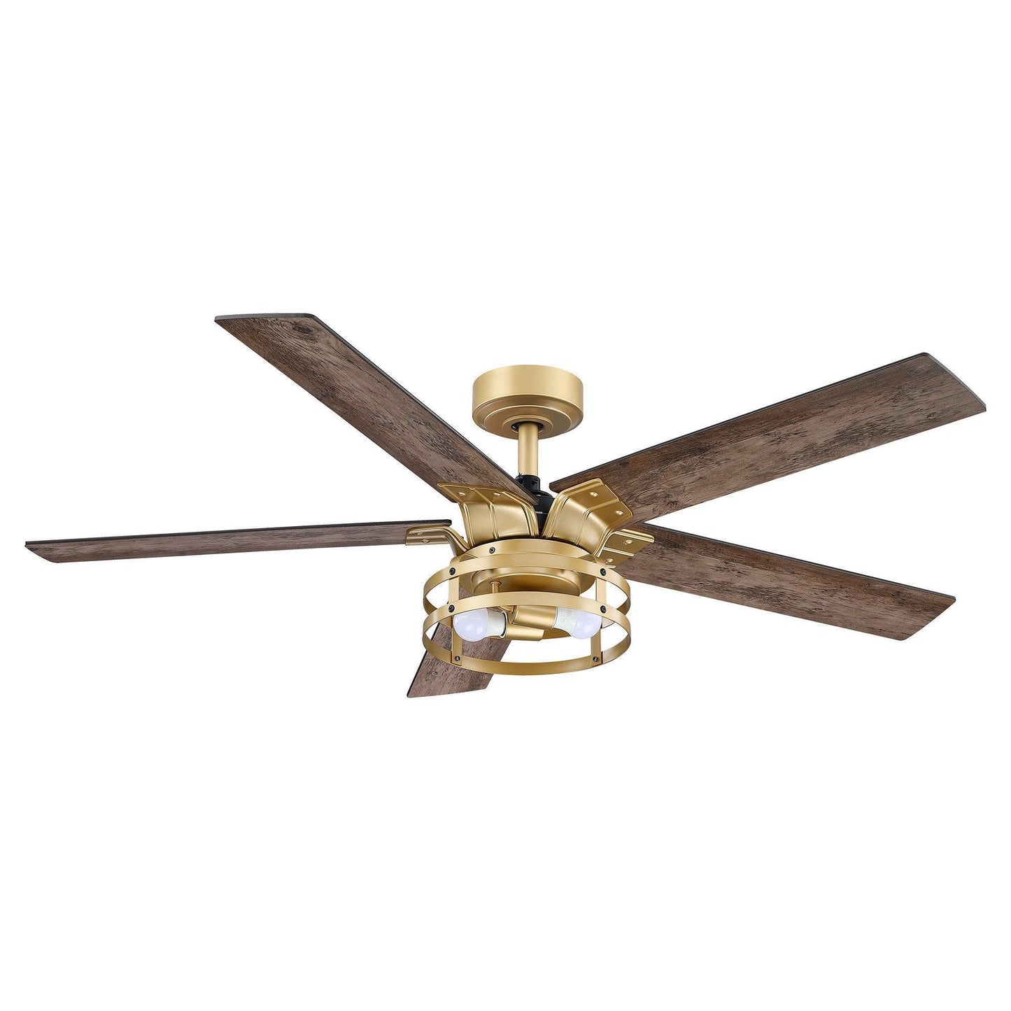 52" Industrial Reversible 5 Blade Led Ceiling Fan