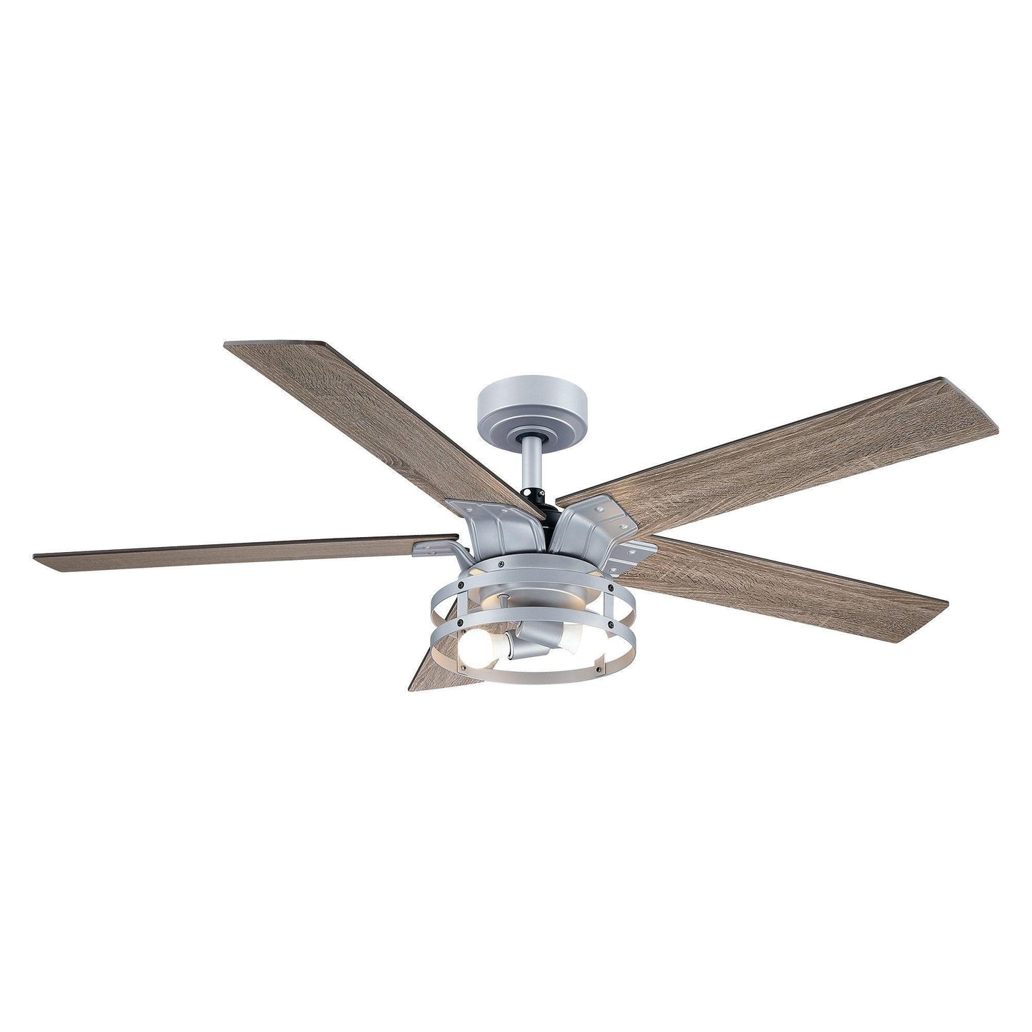 52" Industrial Reversible 5 Blade Led Ceiling Fan