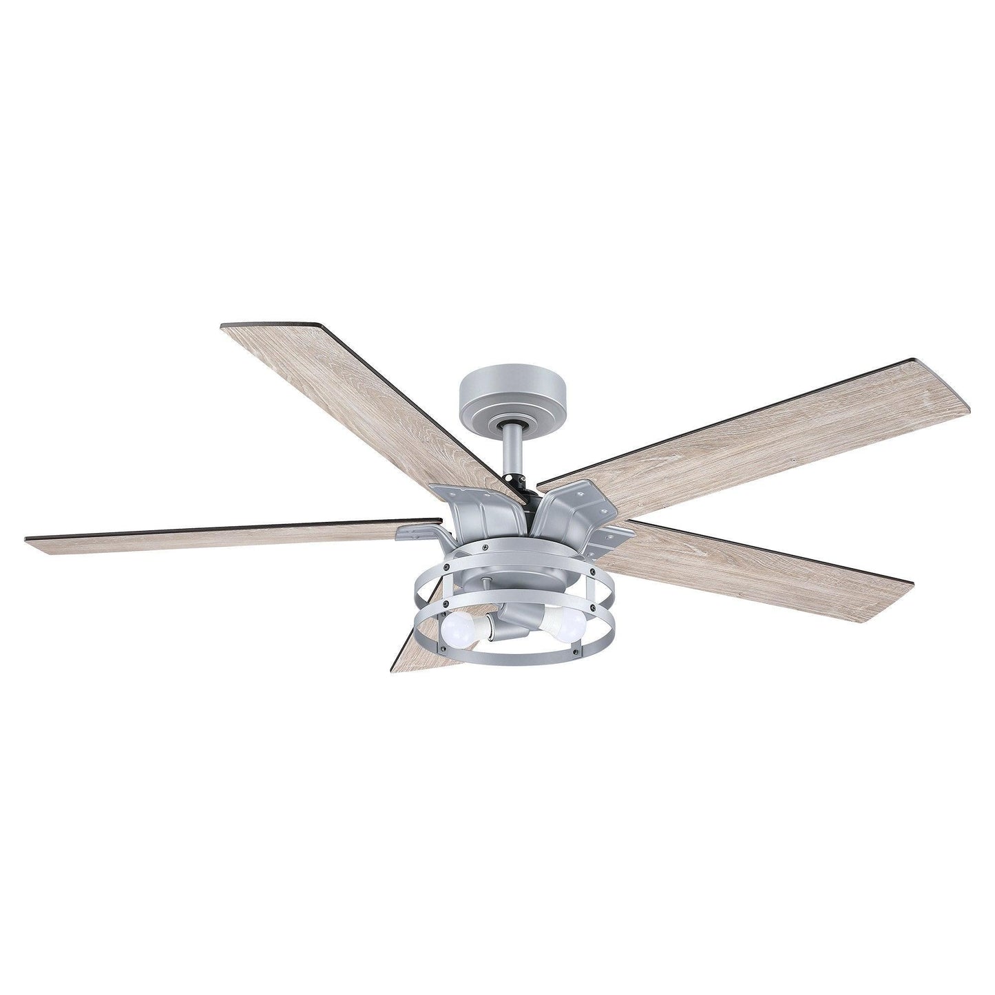 52" Industrial Reversible 5 Blade Led Ceiling Fan