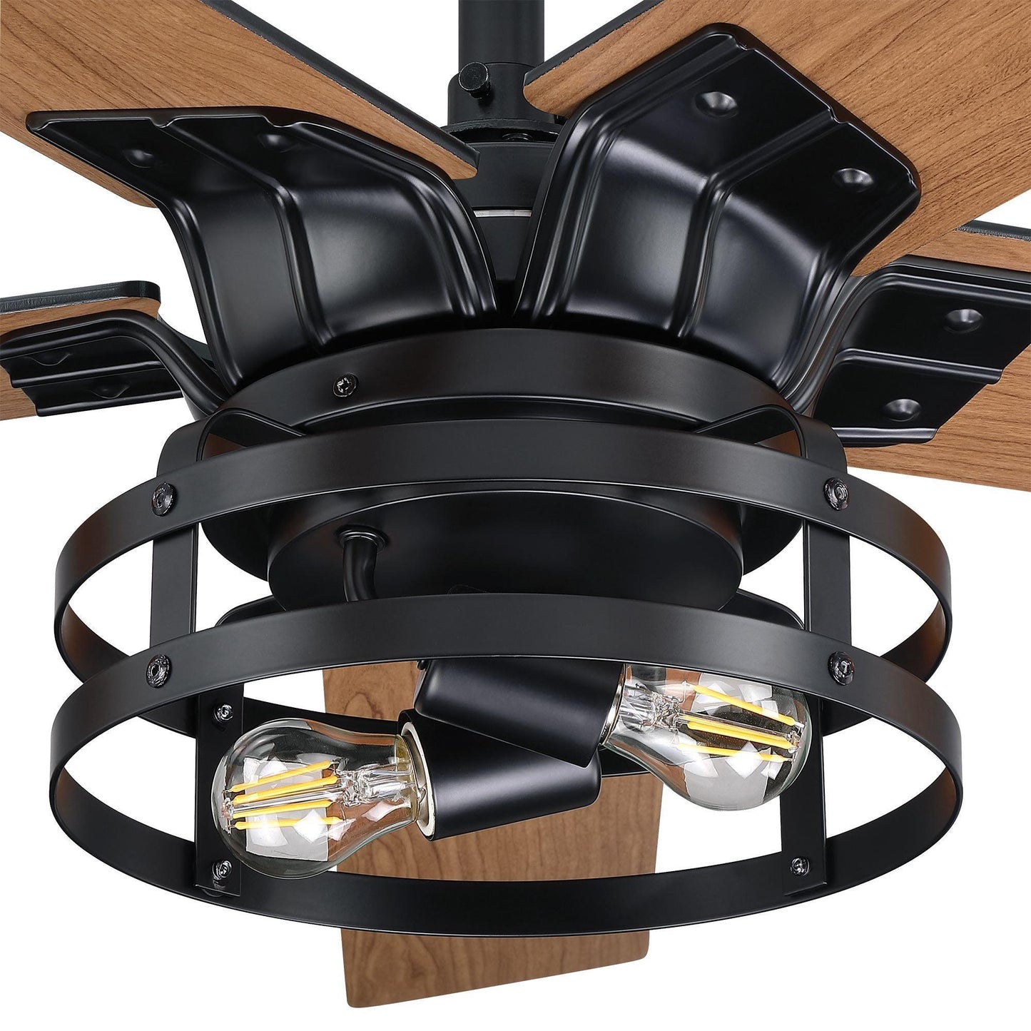 52" Industrial Reversible 5 Blade Led Ceiling Fan