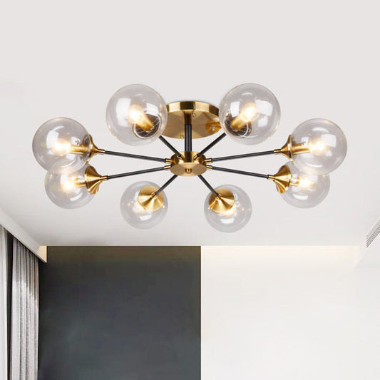 Delilah Modern 8-Light Semi-Flush Mount: Illuminate Your Space with Style