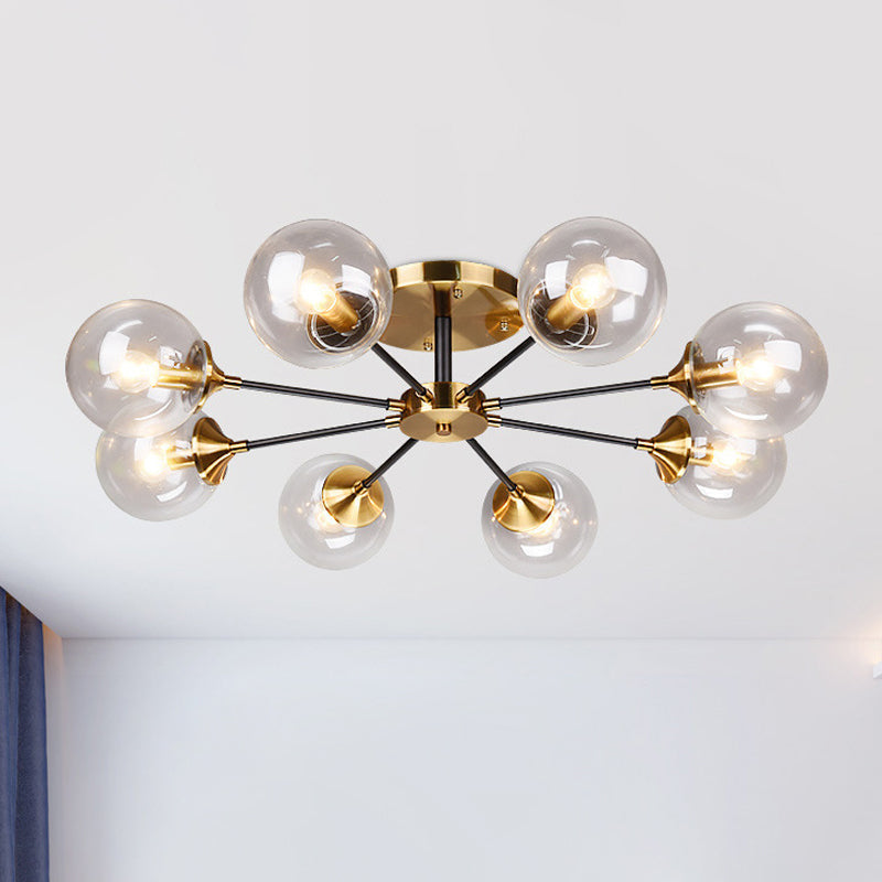Delilah Modern 8-Light Semi-Flush Mount: Illuminate Your Space with Style
