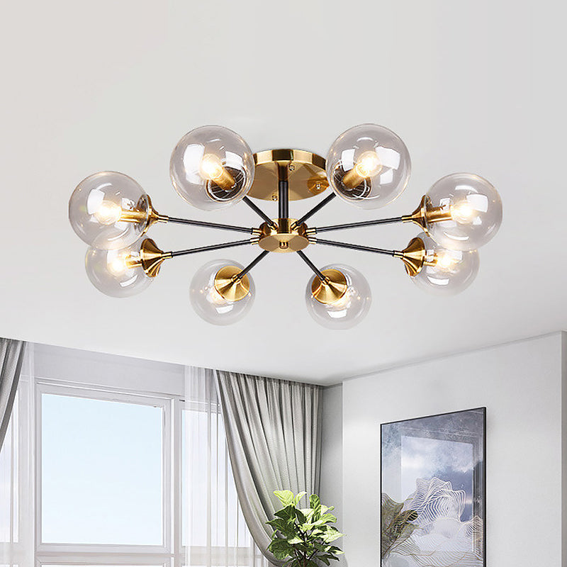 Delilah Modern 8-Light Semi-Flush Mount: Illuminate Your Space with Style